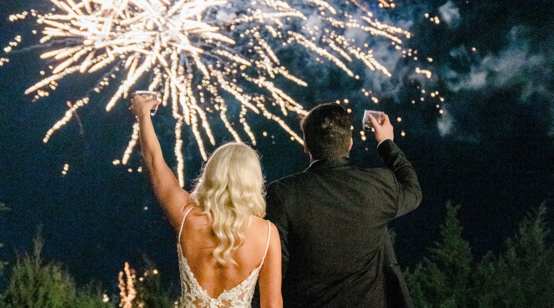 Wedding Fireworks Couple - DBANDREA