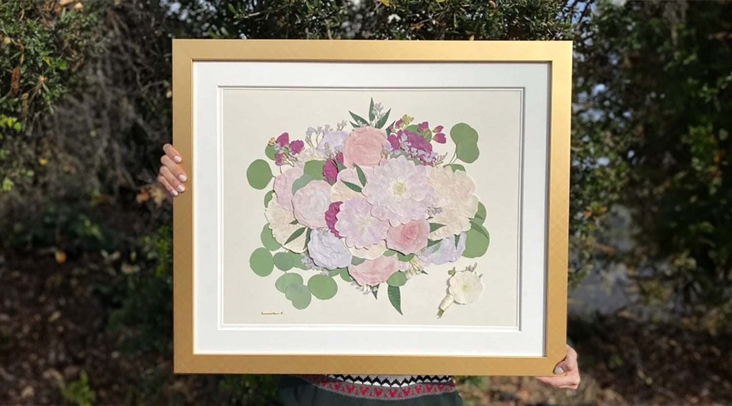 Pressed Bridal Bouquet Preservation - DBandrea