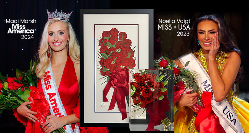 Bouquet Preservation for Miss America and Miss USA - DBAndrea