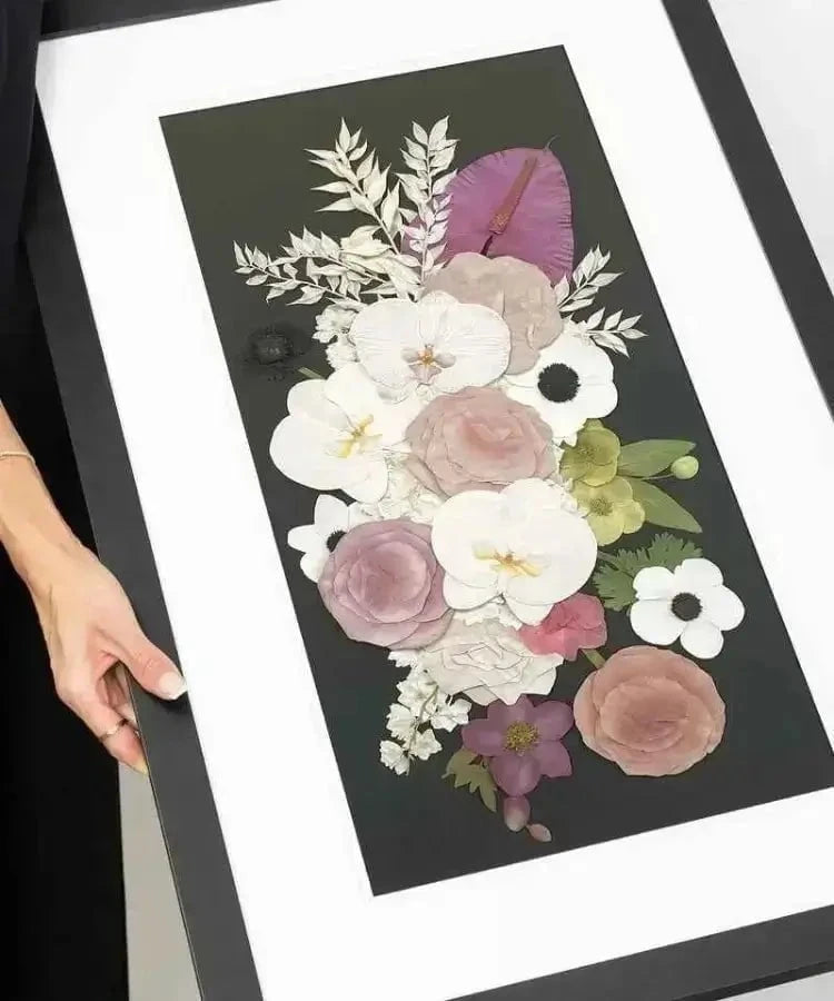 Pressed Frame Wedding Bouquet Preservation - dbandrea