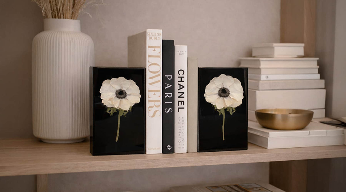 Bookends Resin Bouquet Preservation - DBANDREA