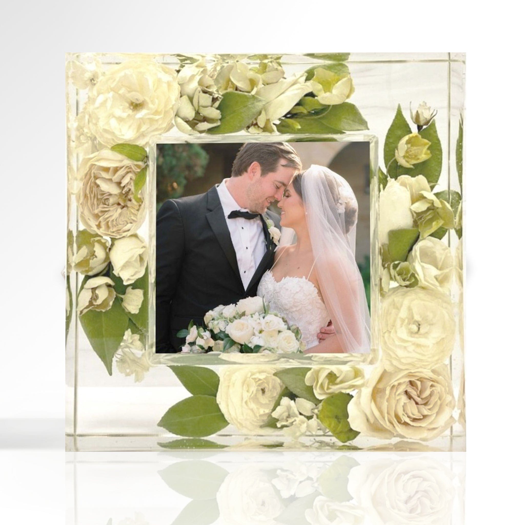 dbandrea Floral Block 10.75" x 10.75" Floral Frame