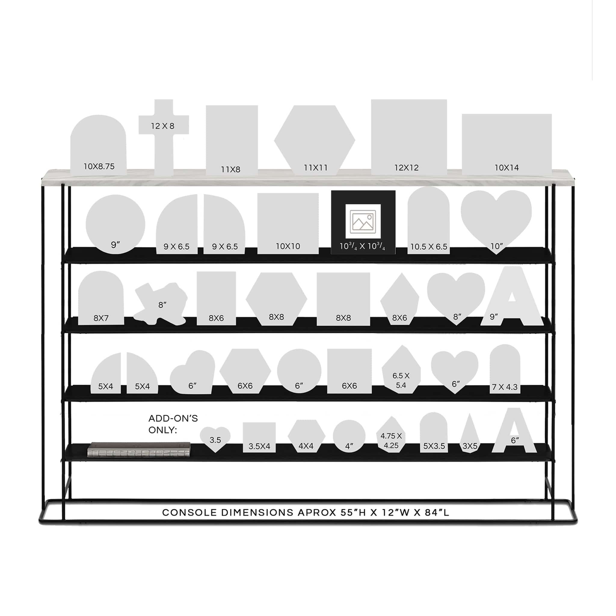 dbandrea Floral Block 10.75" x 10.75" Floral Frame