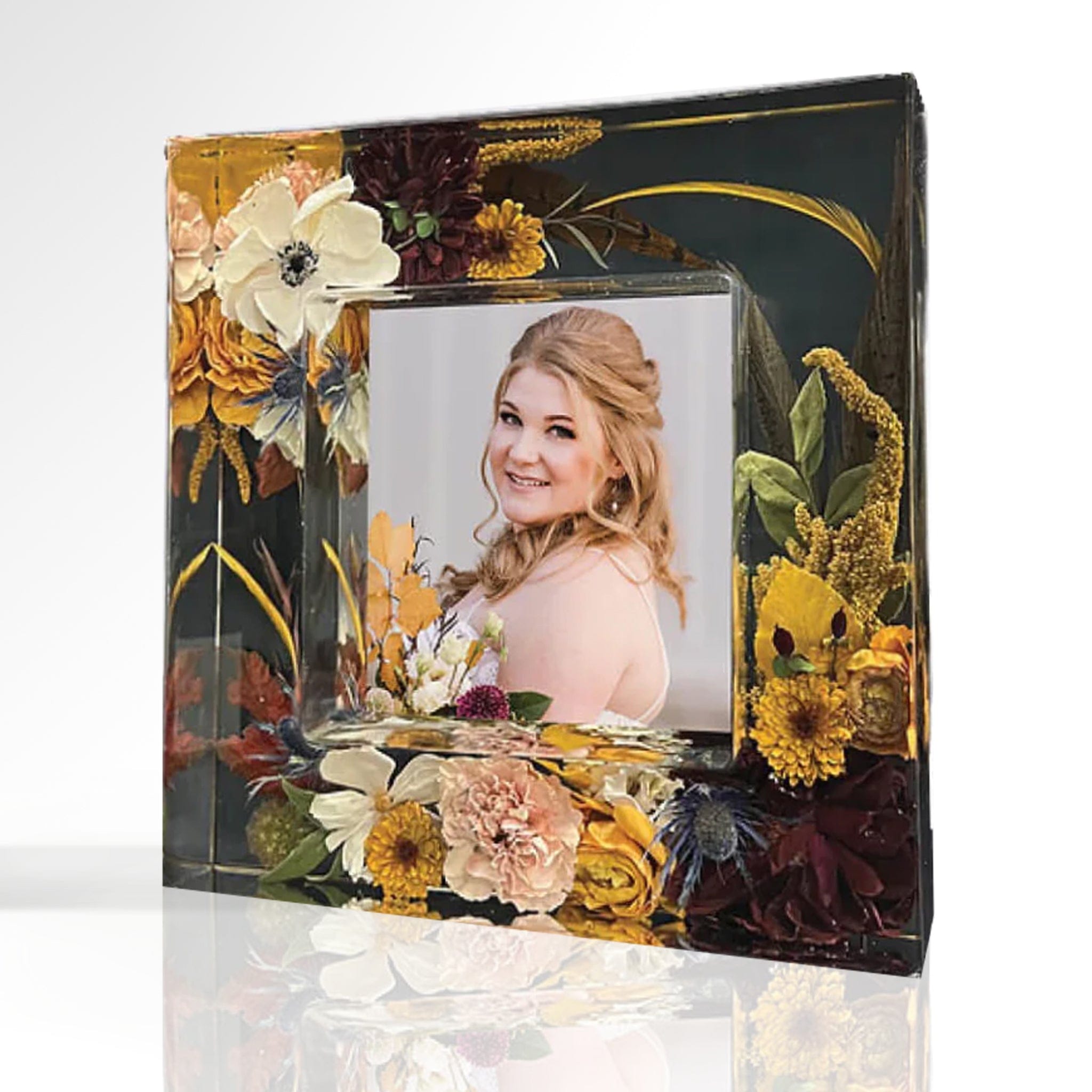 dbandrea Floral Block 10.75" x 10.75" Floral Frame