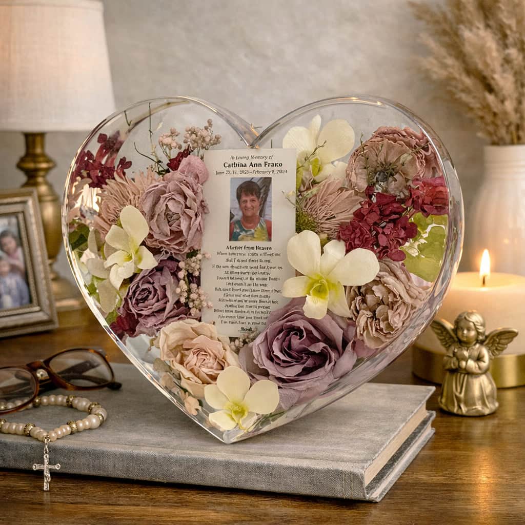 dbandrea Floral Block 10" Upright Heart Floral Block