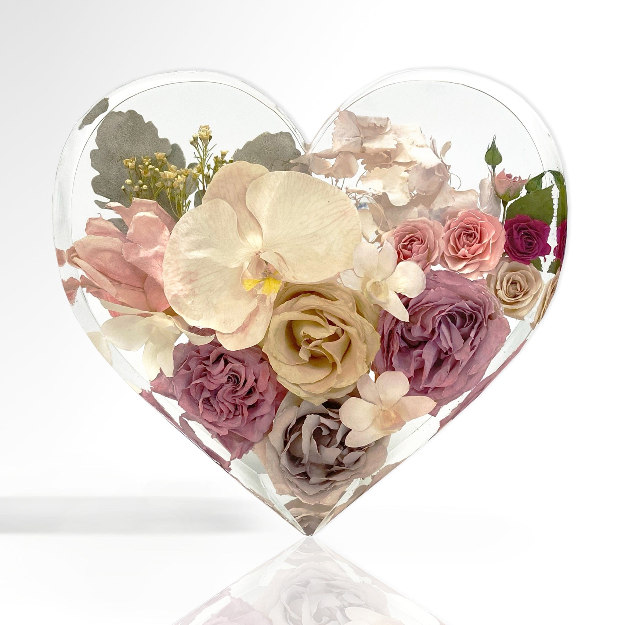 dbandrea Floral Block 10" Upright Heart Floral Block