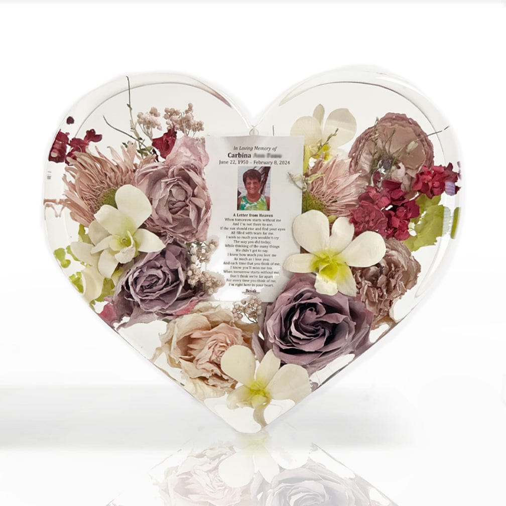 dbandrea Floral Block 10" Upright Heart Floral Block
