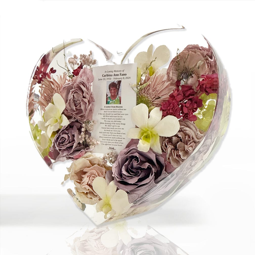 dbandrea Floral Block 10" Upright Heart Floral Block