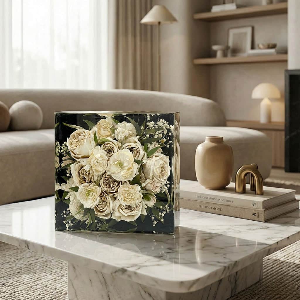 dbandrea Floral Block 10" x 10" Square Floral Block