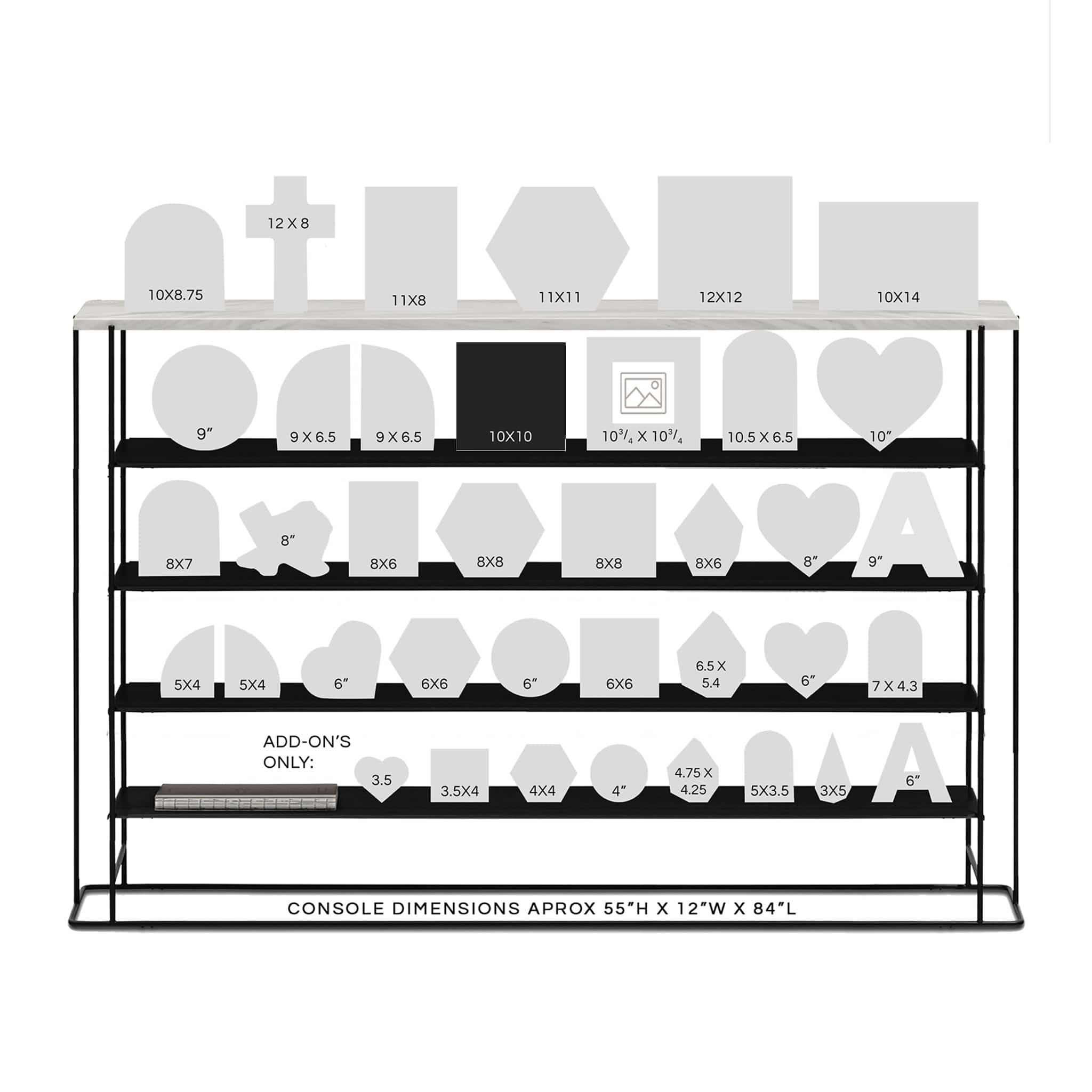 dbandrea Floral Block 10" x 10" Square Floral Block