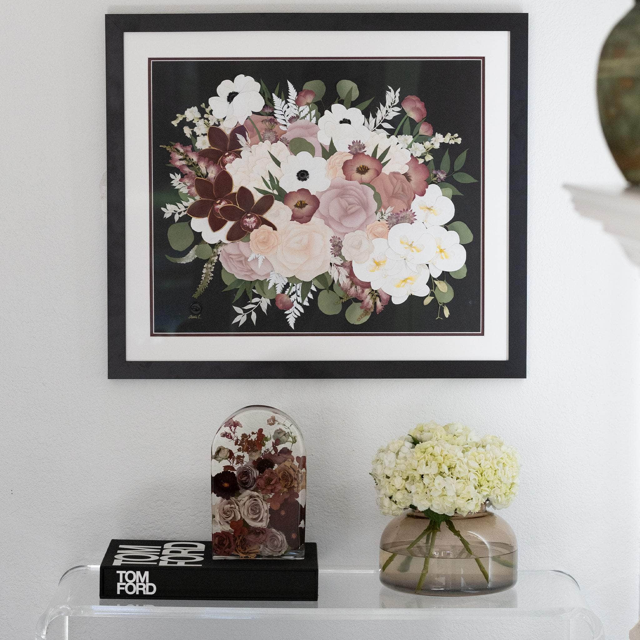 dbandrea Floral Block 10" x 6.5" Arch