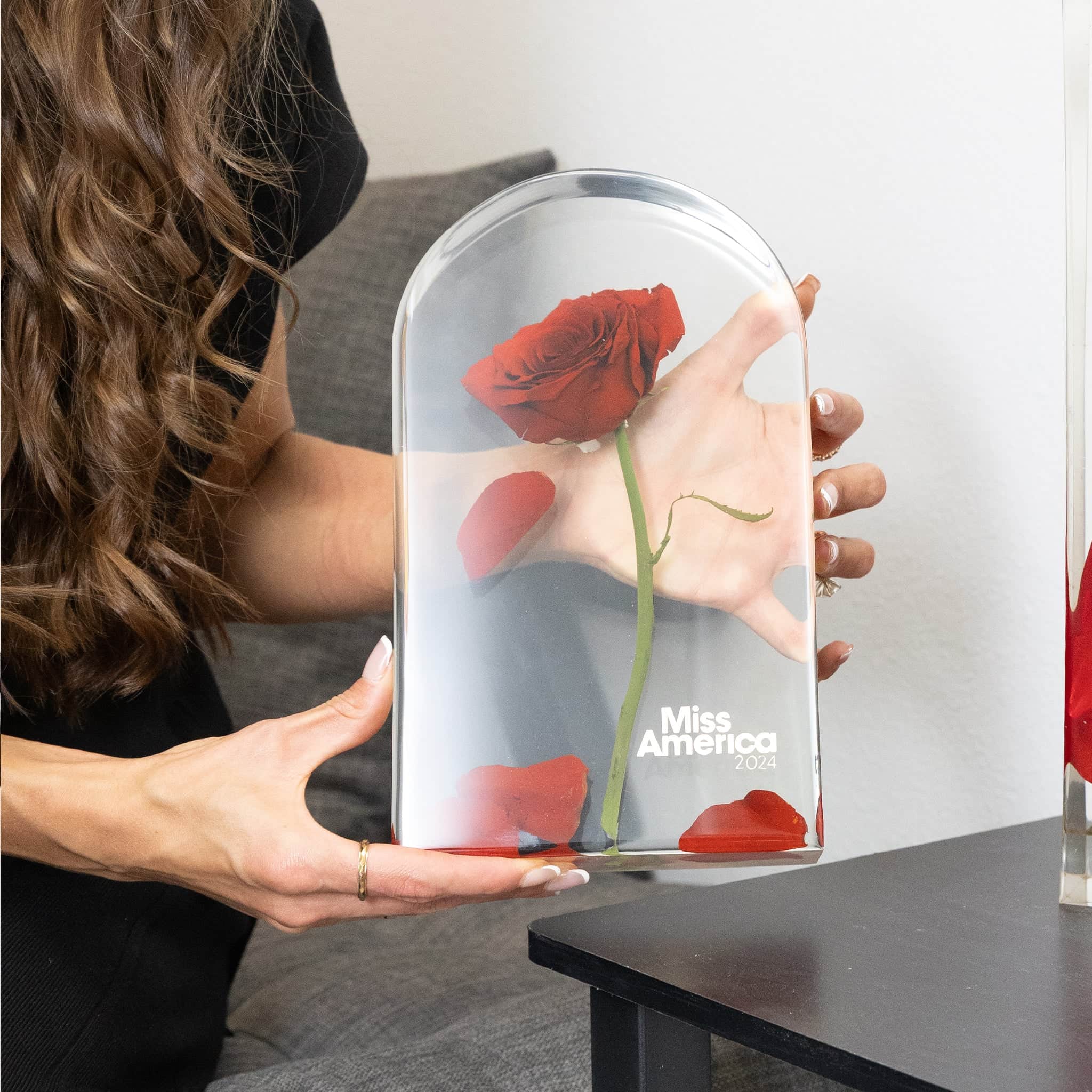 dbandrea Floral Block 10" x 6.5" Arch