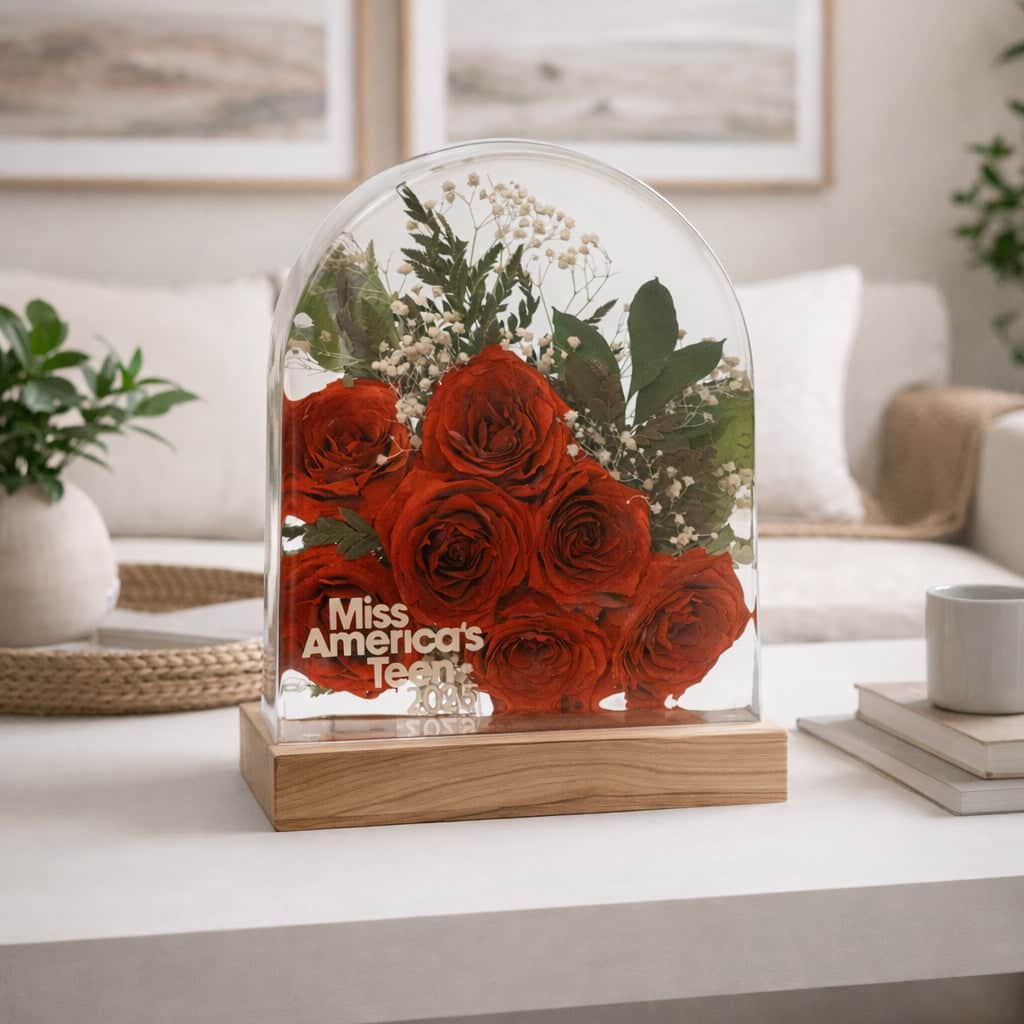 dbandrea Floral Block 10" x 8.75" Arch