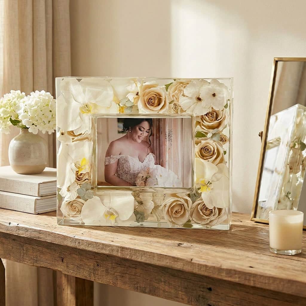 dbandrea Floral Block 11.75" x 10" Floral Frame