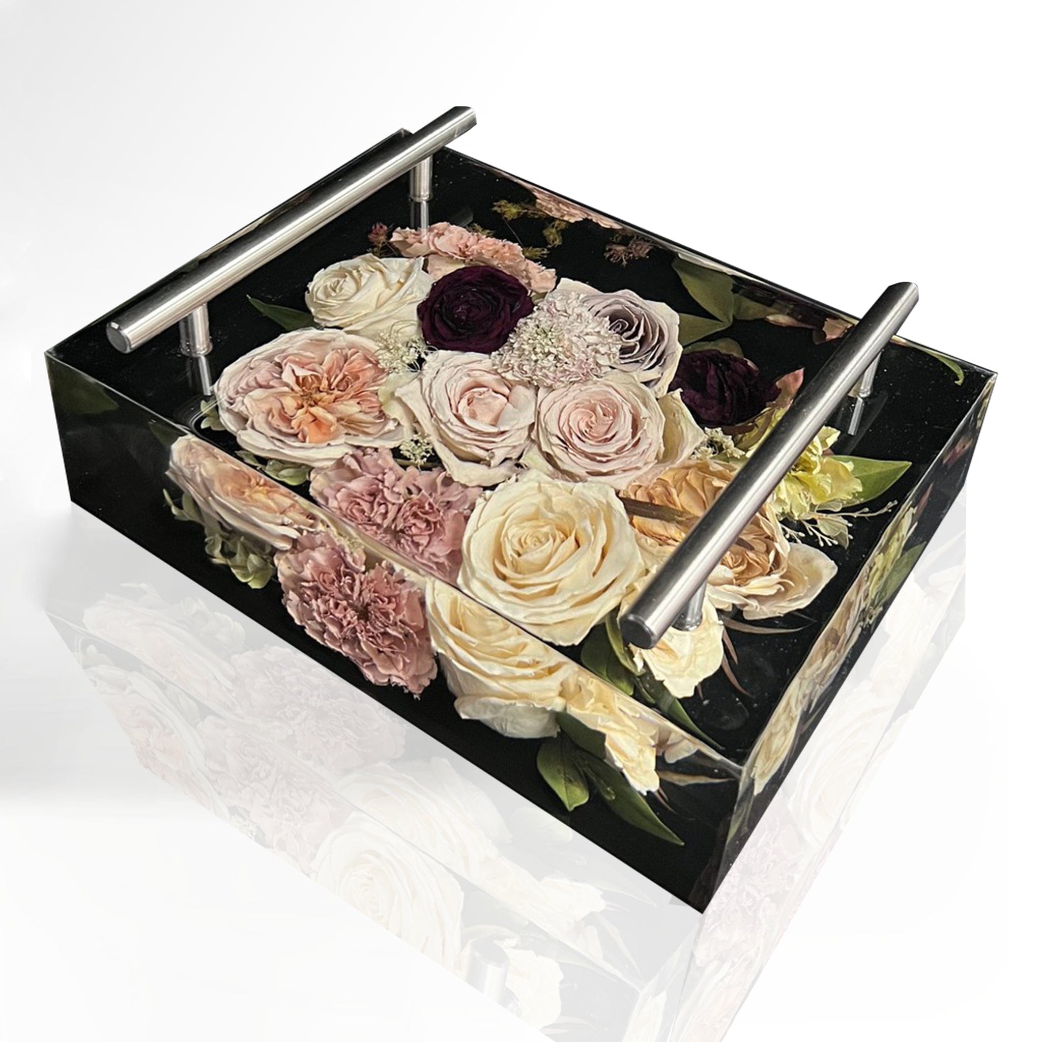 dbandrea Floral Block 11" x 8" Tray