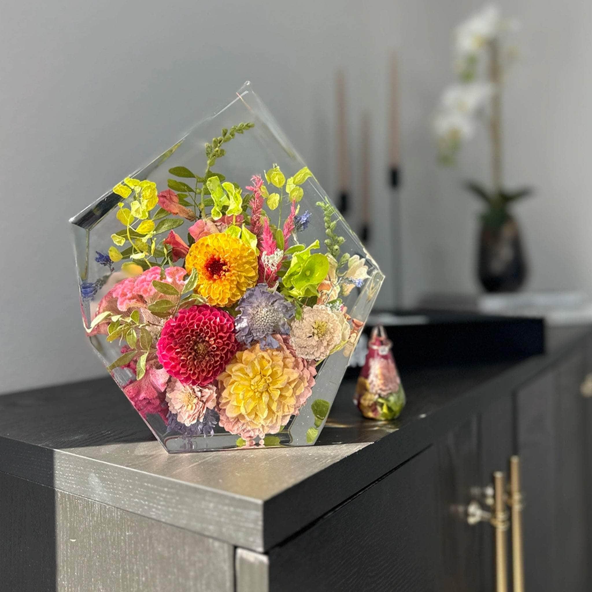 dbandrea Floral Block 12" x 10.2" Gem