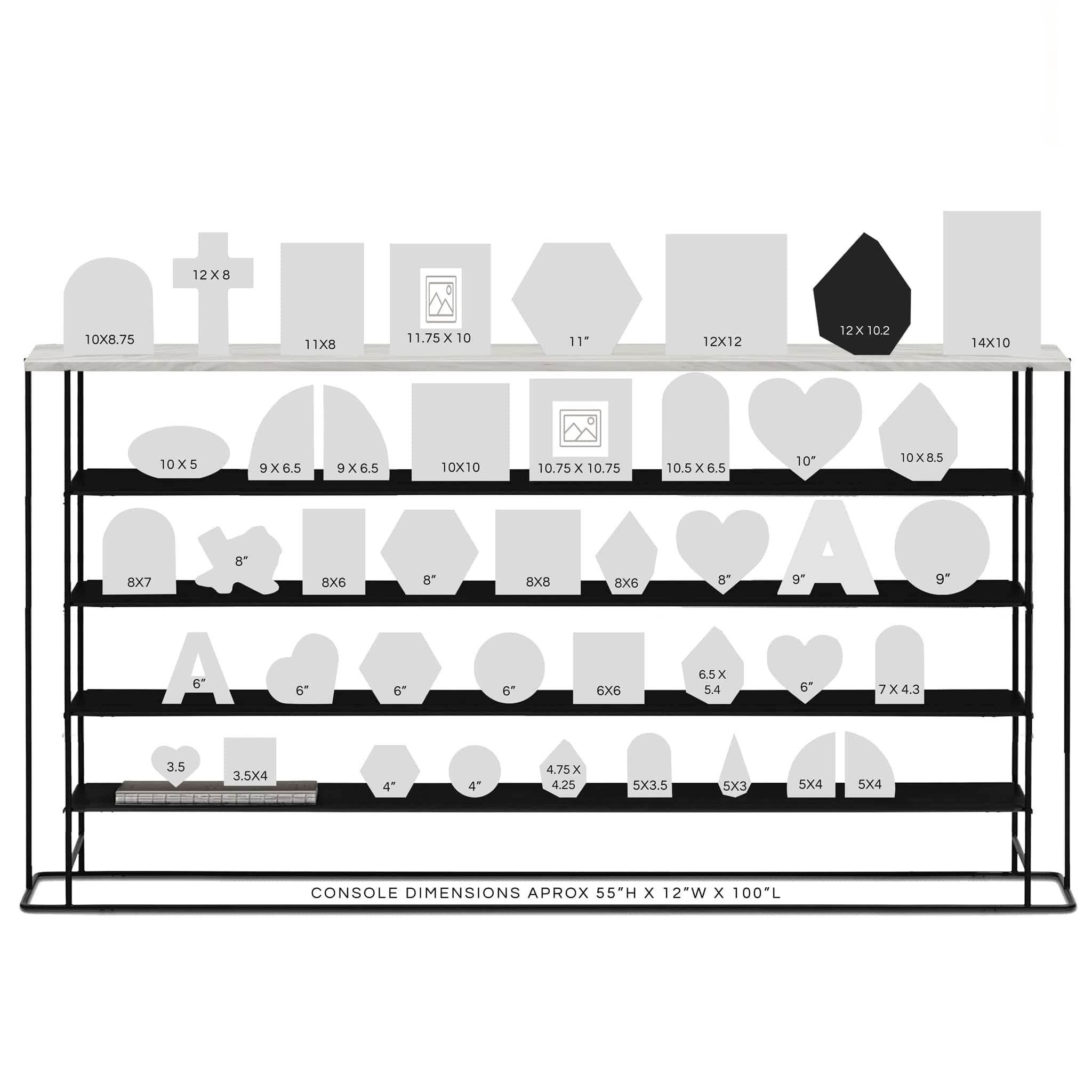 dbandrea Floral Block 12" x 10.2" Gem