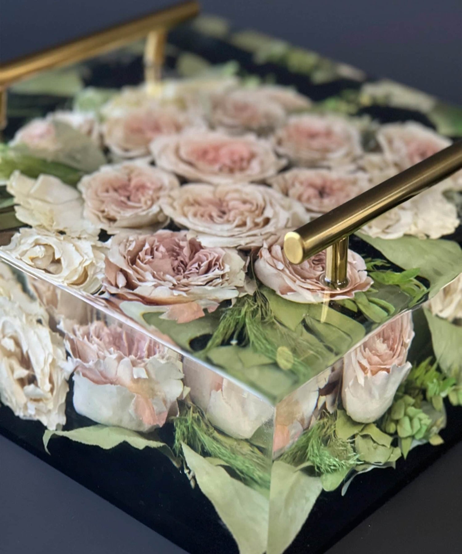 dbandrea Floral Block 12" x 12" Tray