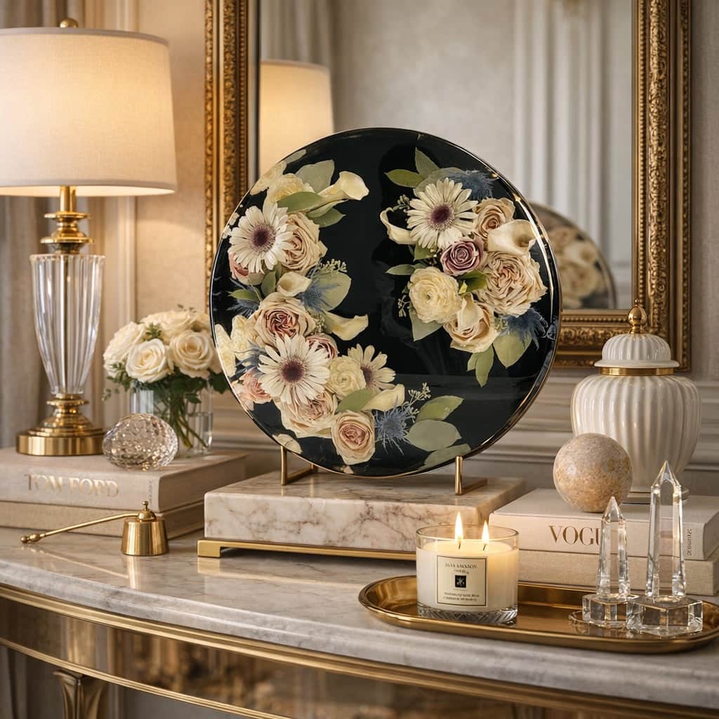 dbandrea Floral Block 14" Circle