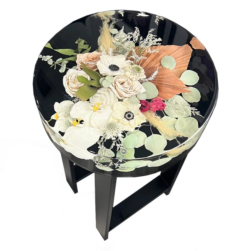 dbandrea Floral Block 14" Circle Martini Table