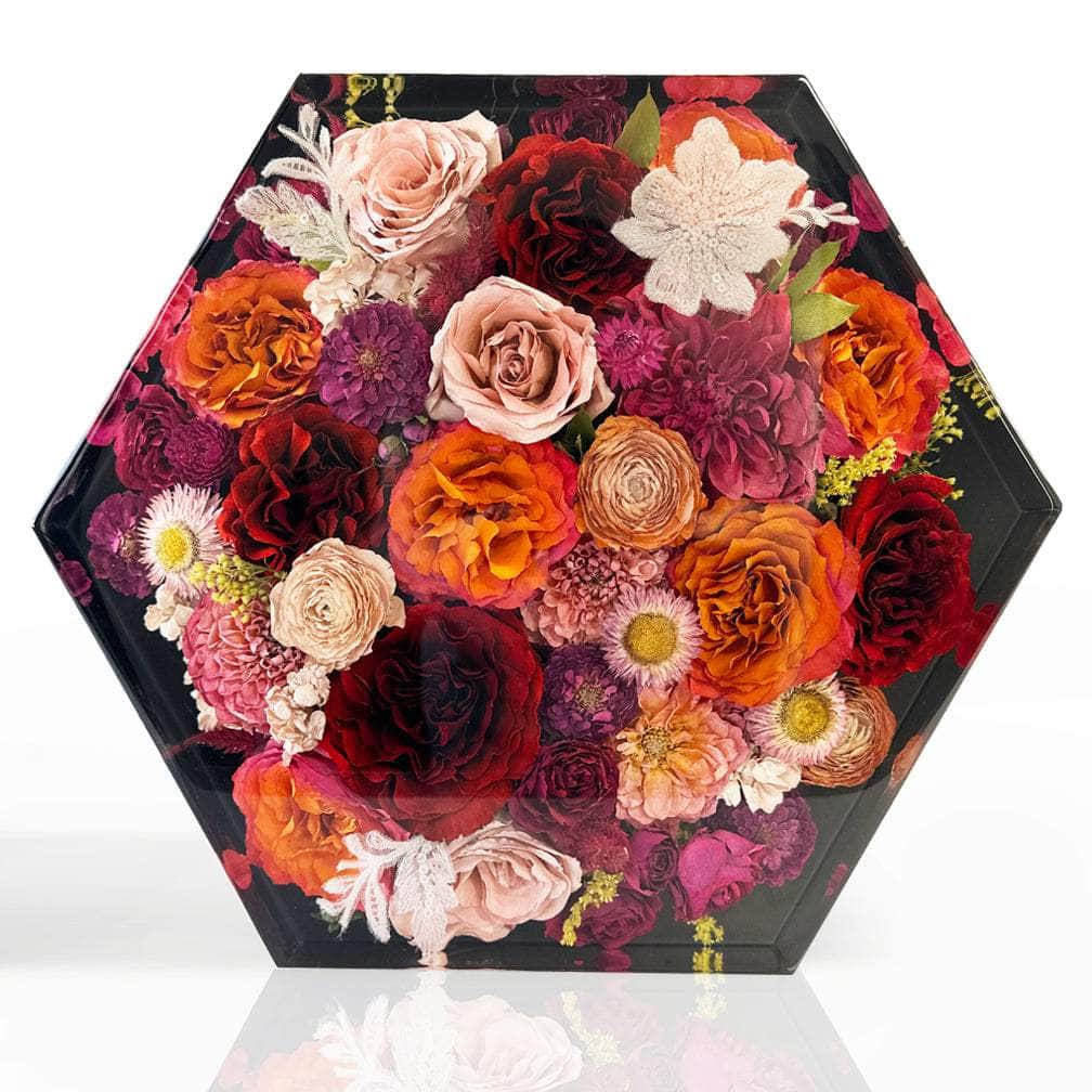 dbandrea Floral Block 14" Hexagon - Dbandrea