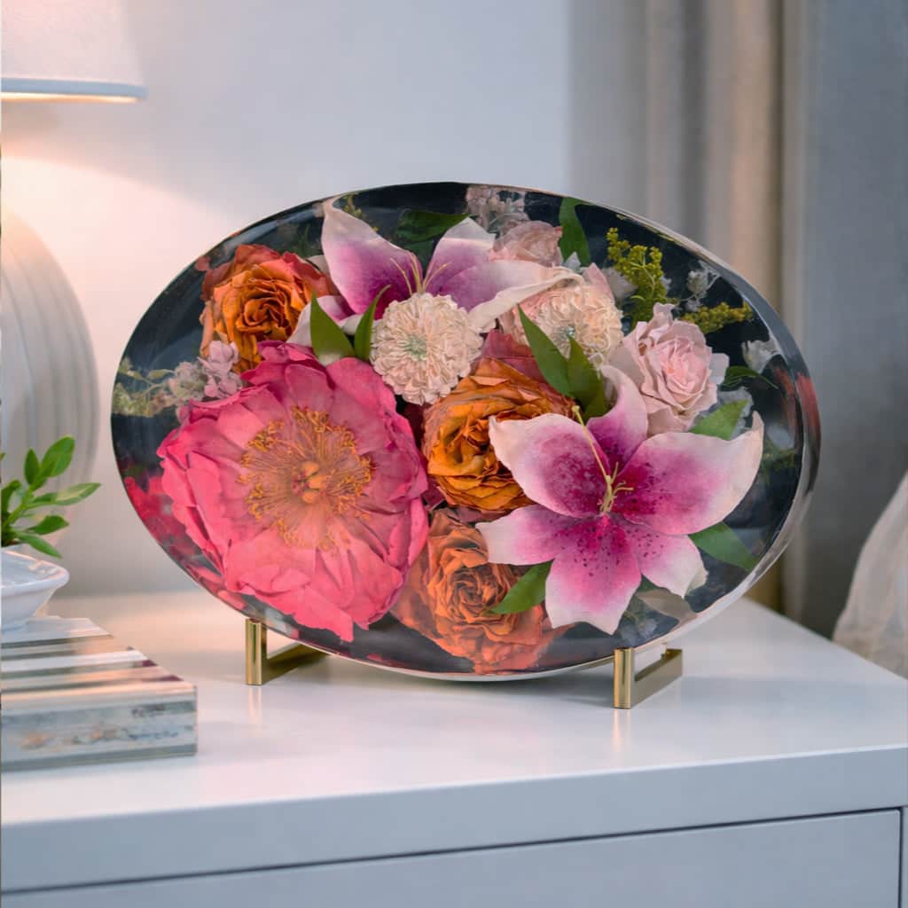 dbandrea Floral Block 14" Oval