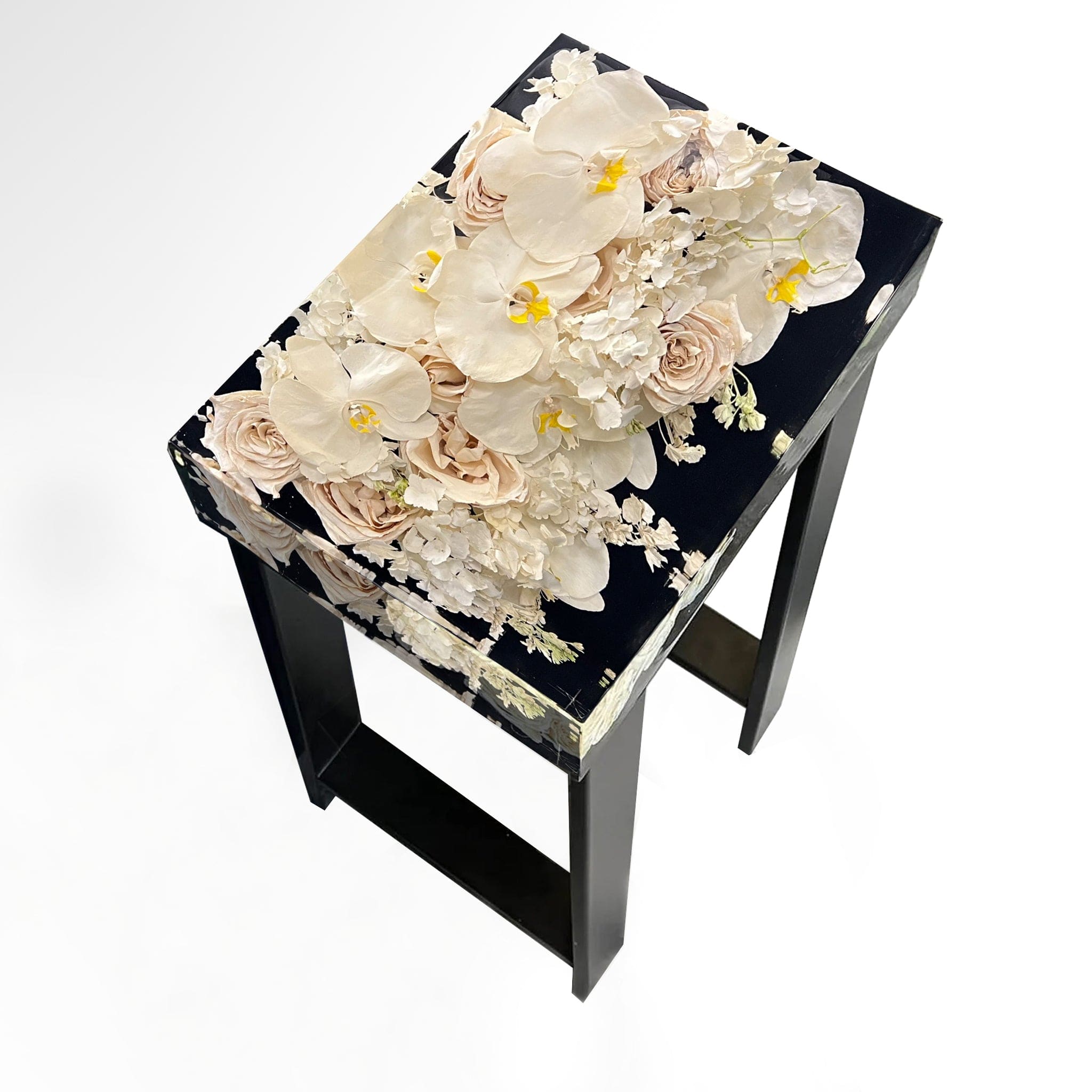 dbandrea Floral Block 14" x 10" Martini Table