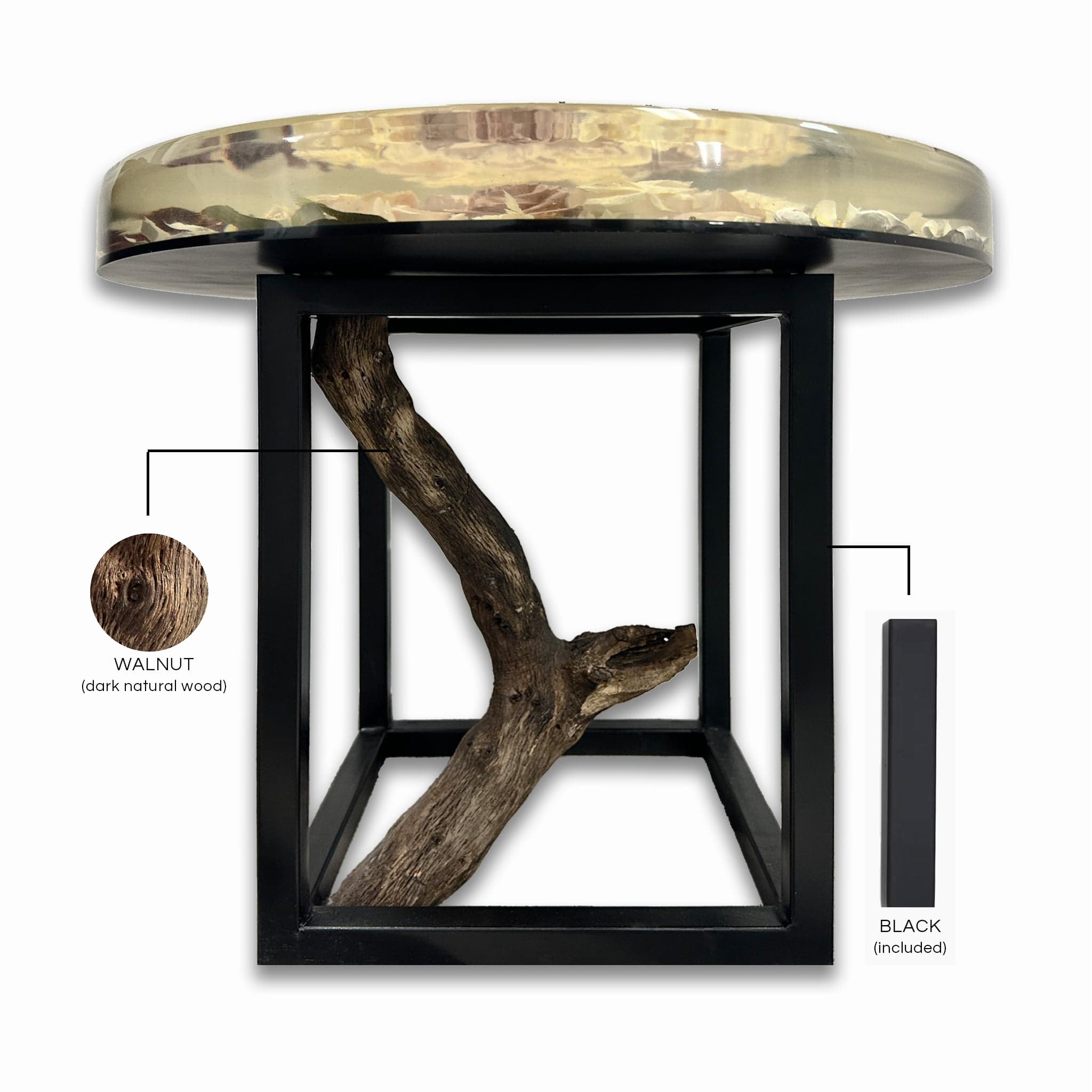 dbandrea Floral Block 24" Round Coffee Table