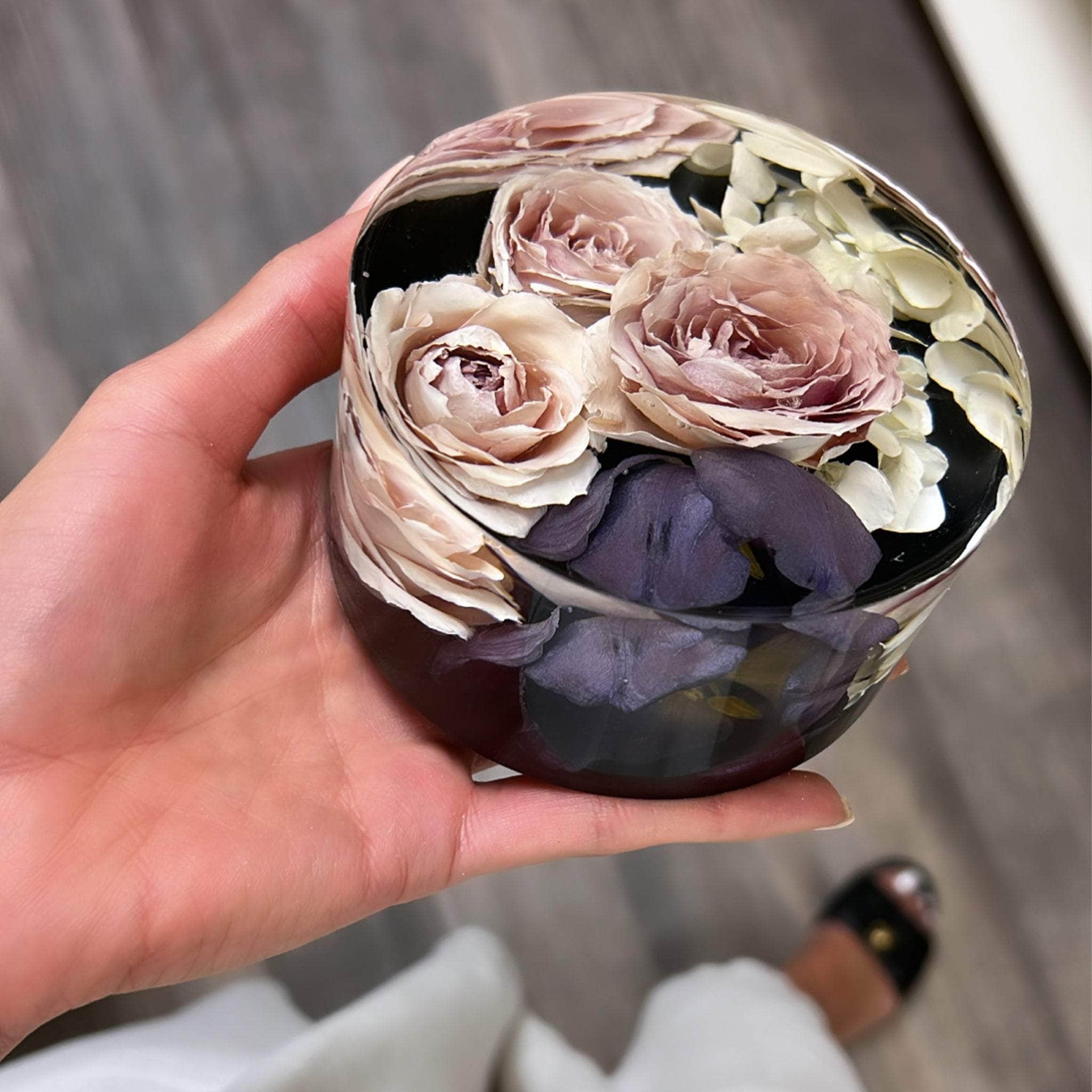 dbandrea Floral Block 4" + Circle (3" thick)