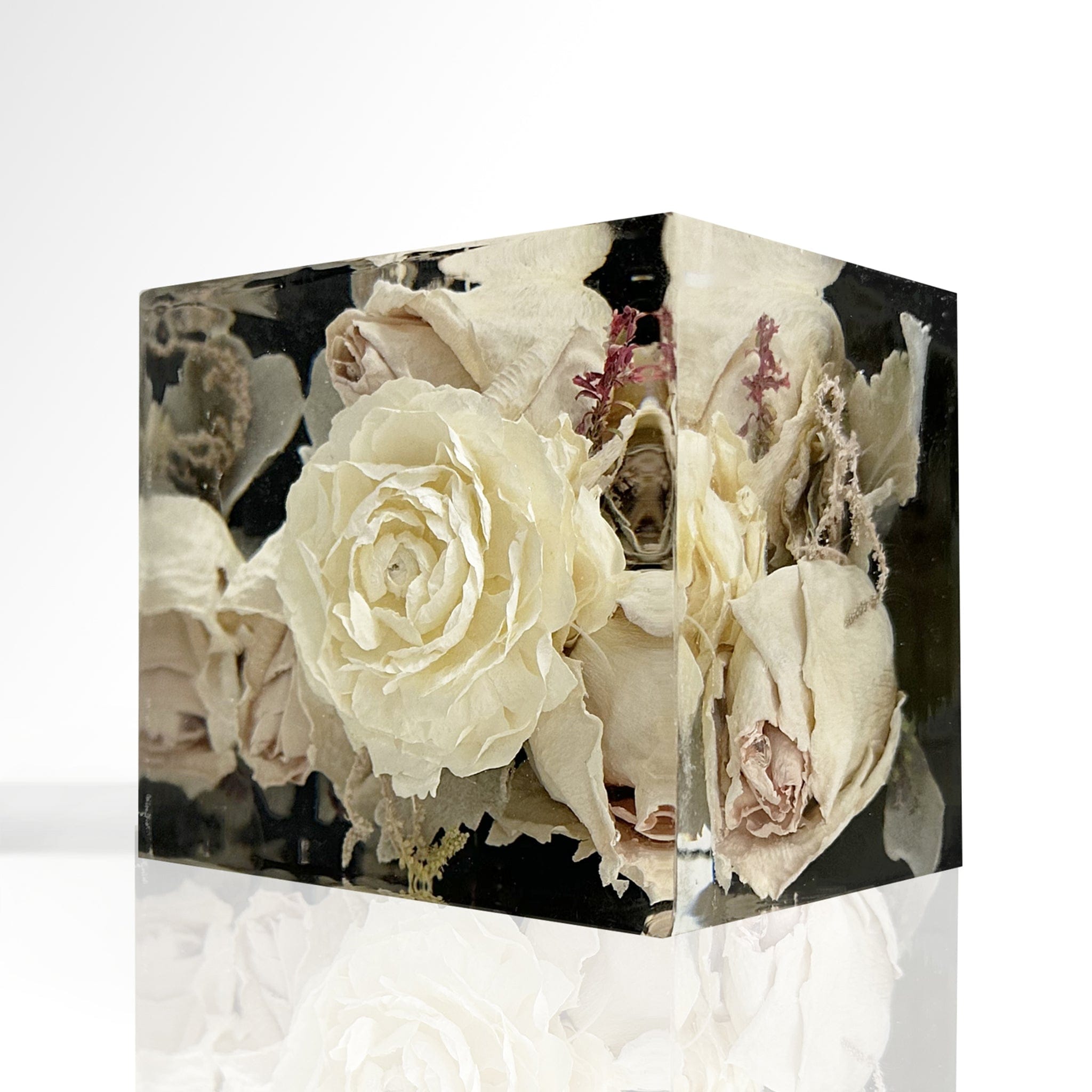 dbandrea Floral Block 4" x 3.5" Rectangle