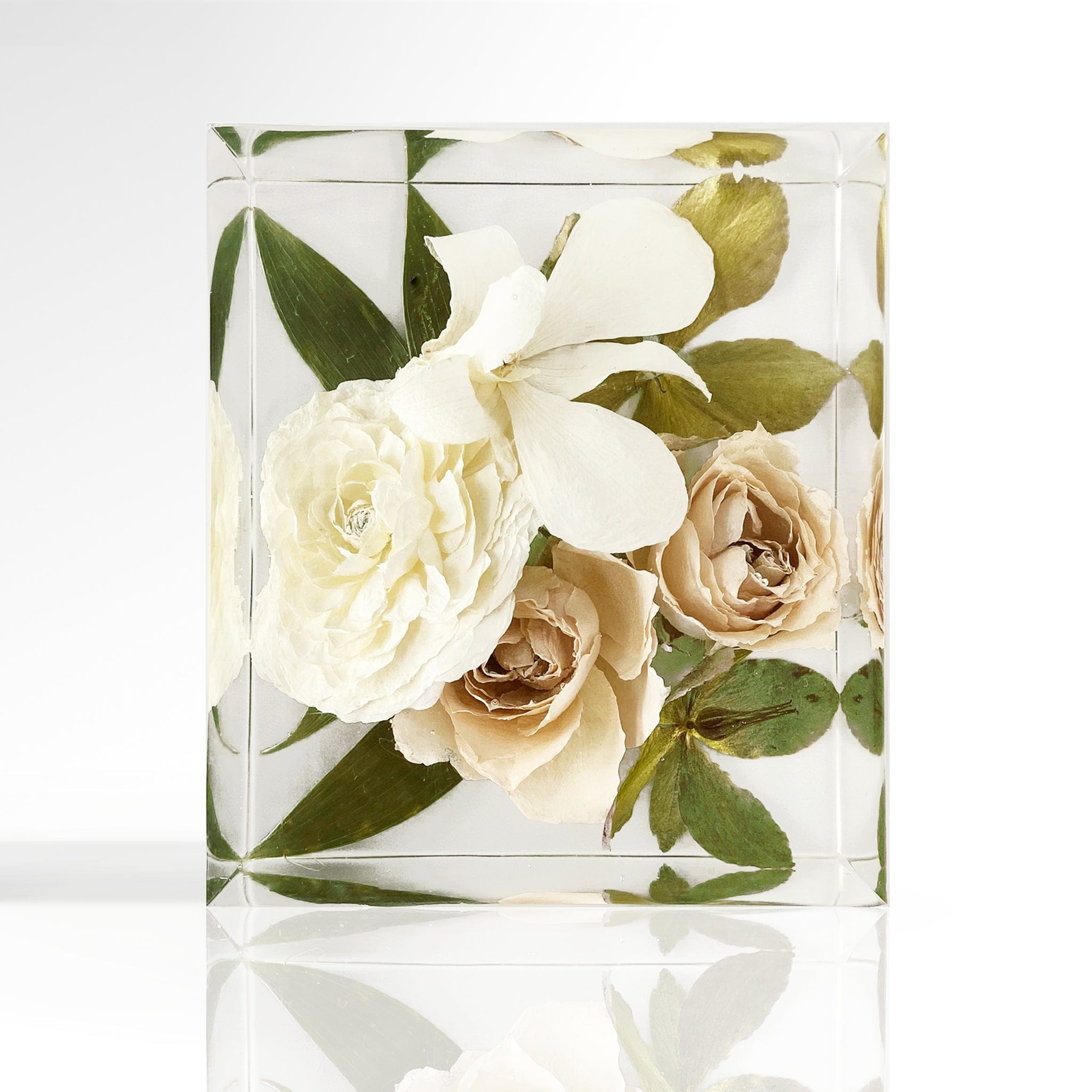 dbandrea Floral Block 4" x 3.5" Rectangle