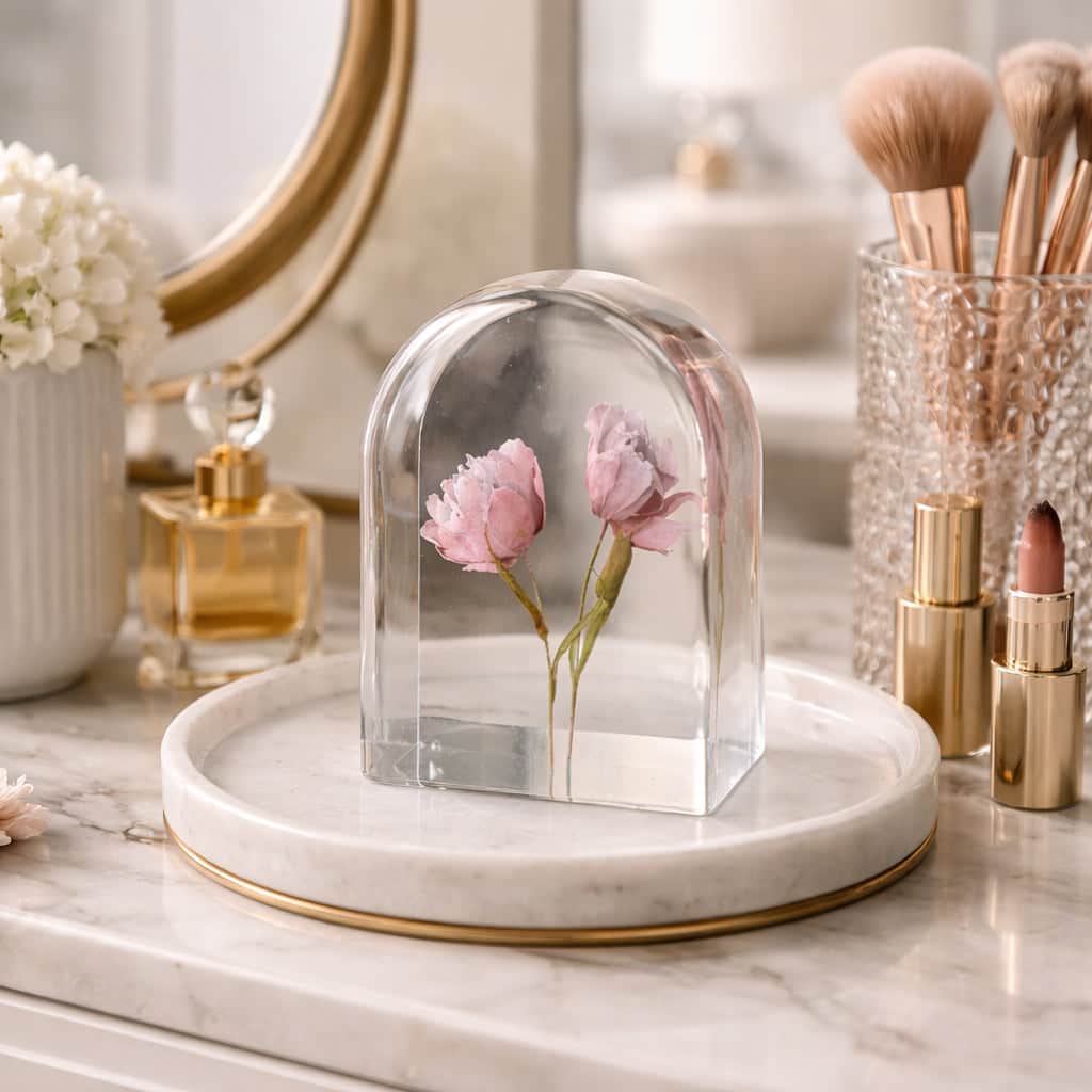 dbandrea Floral Block 5" x 3.5" Arch