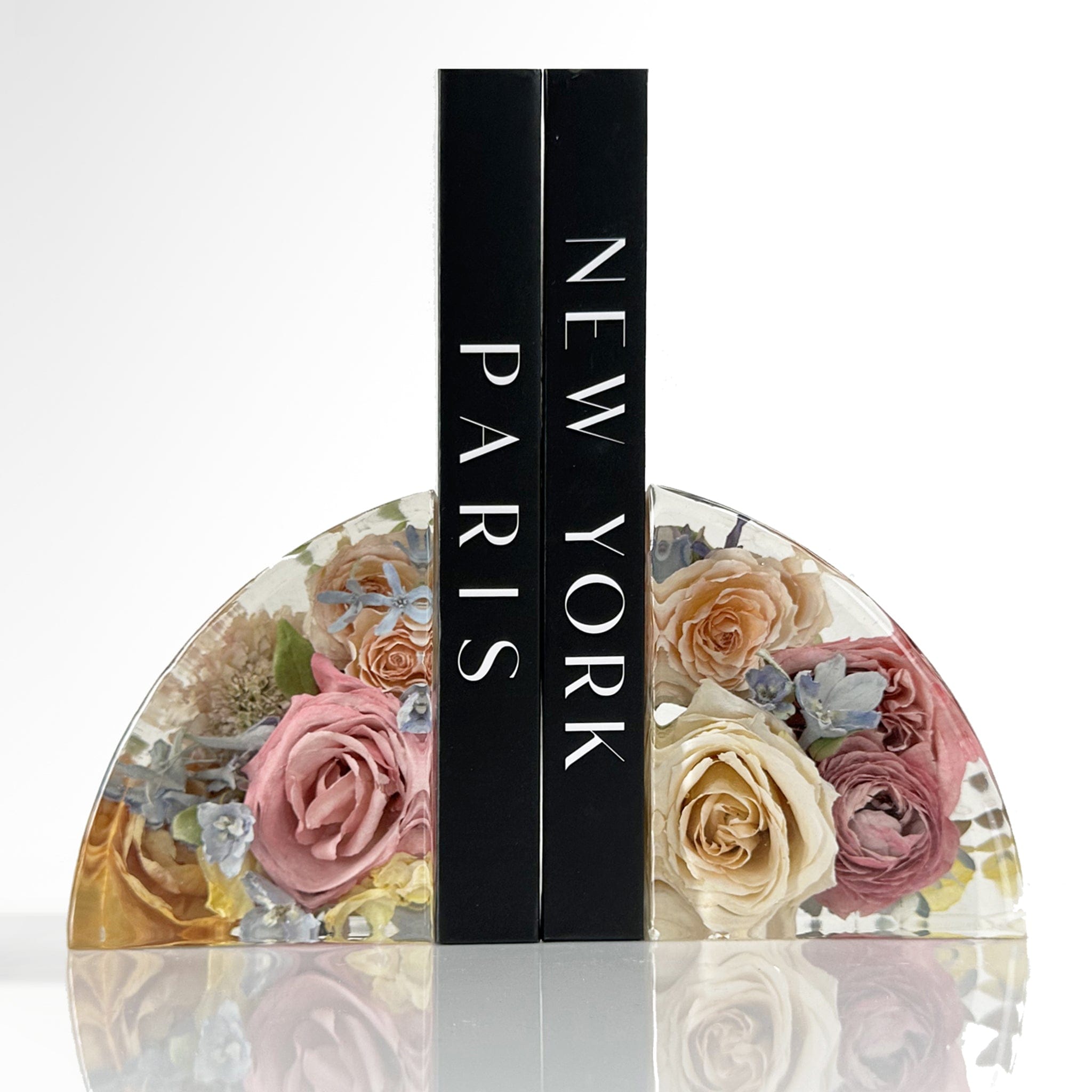 dbandrea Floral Block 5" x 4" Bookends