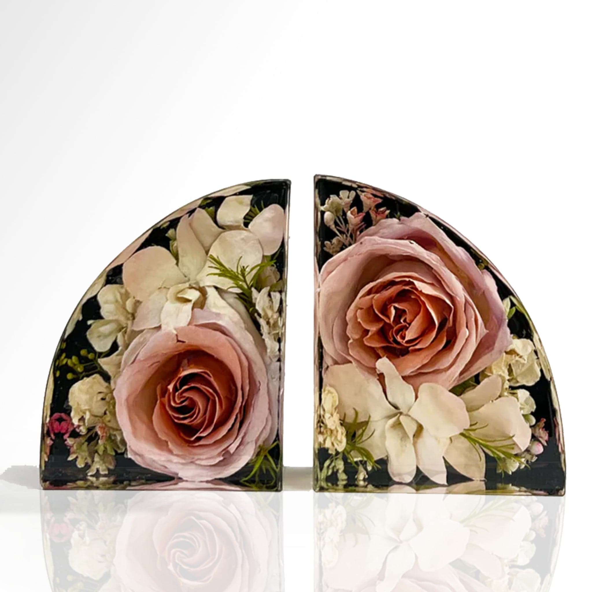 dbandrea Floral Block 5" x 4" Bookends