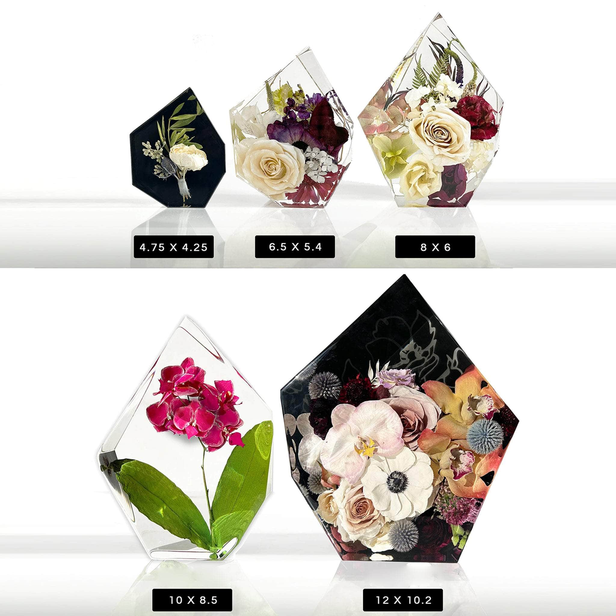 dbandrea Floral Block 6.5" x 5.4" Gem