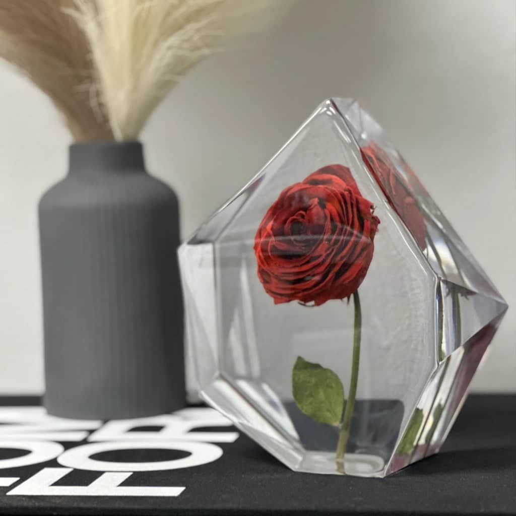 dbandrea Floral Block 6.5" x 5.4" Gem