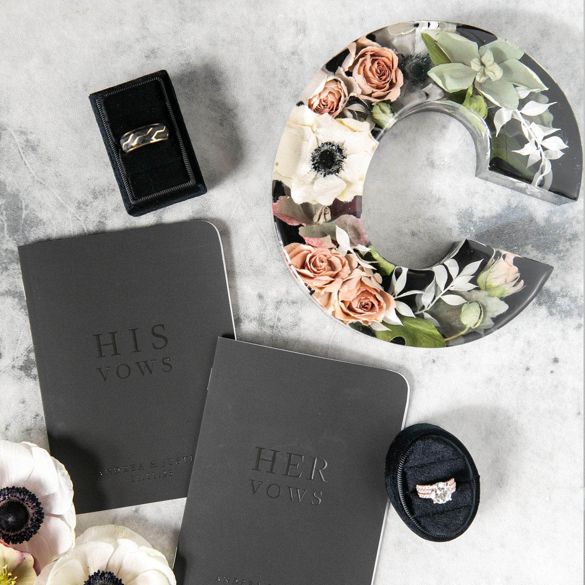 dbandrea Floral Block 6" Letter (1.25" thick)