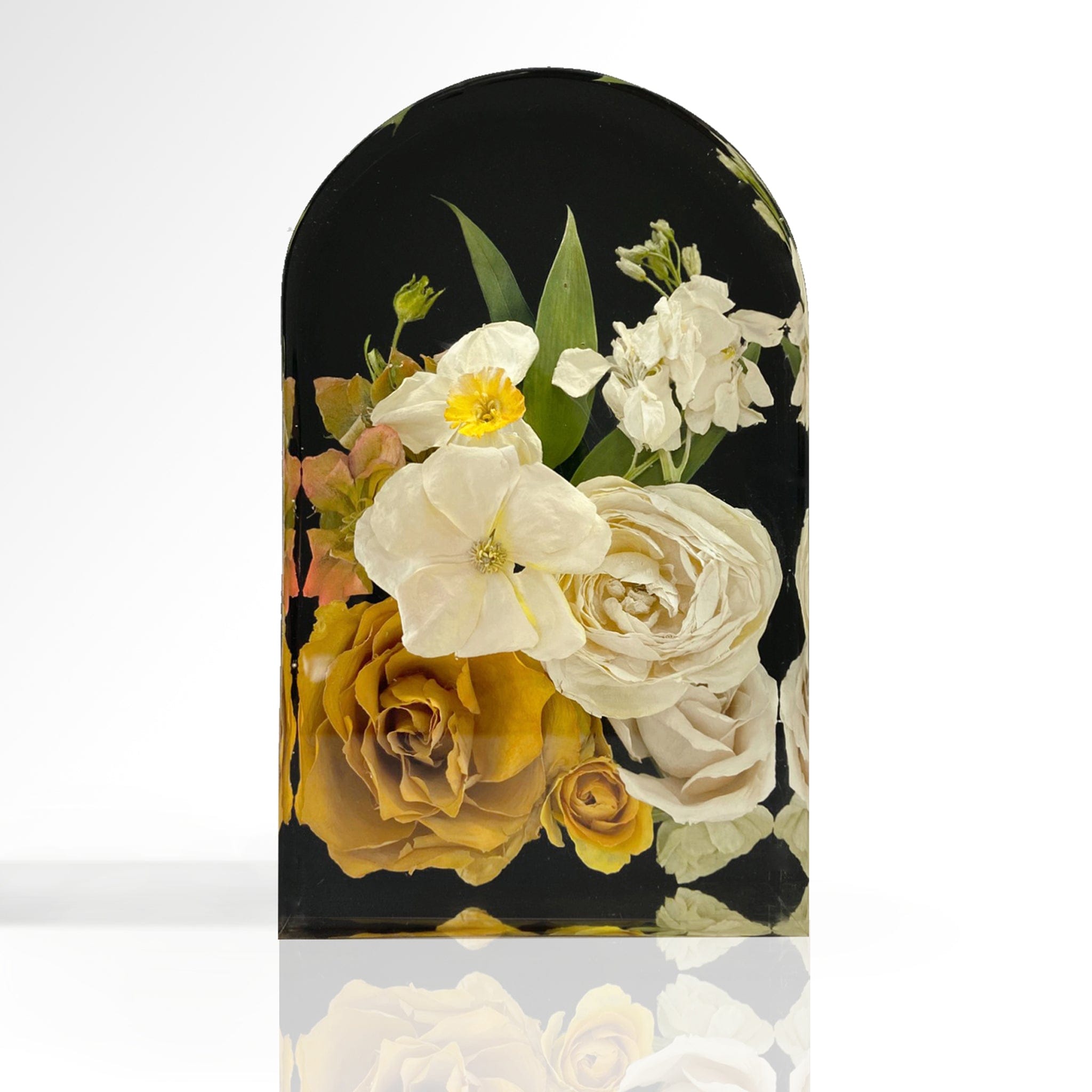 dbandrea Floral Block 7" x 4.3" Arch