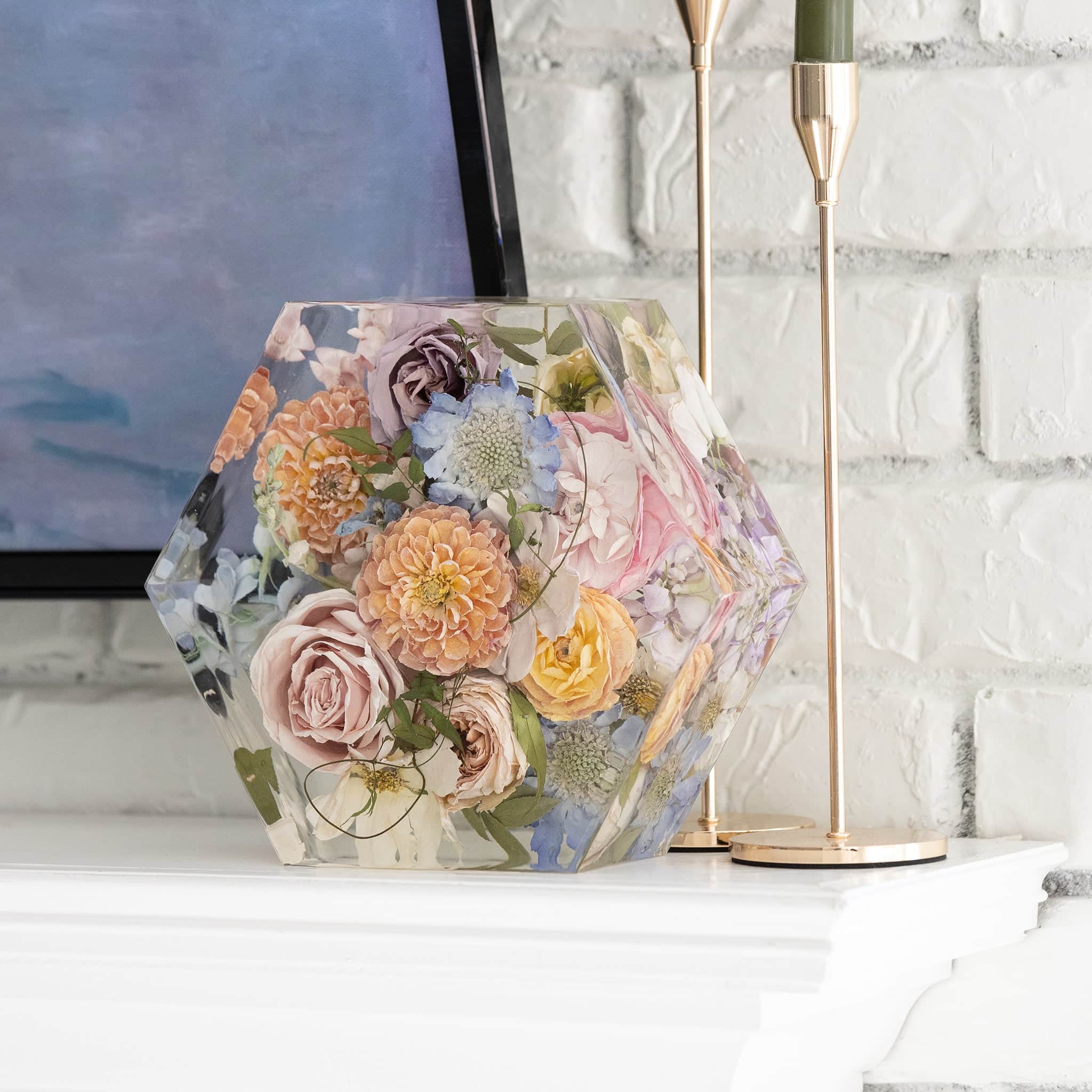 dbandrea Floral Block 8" Hexagon