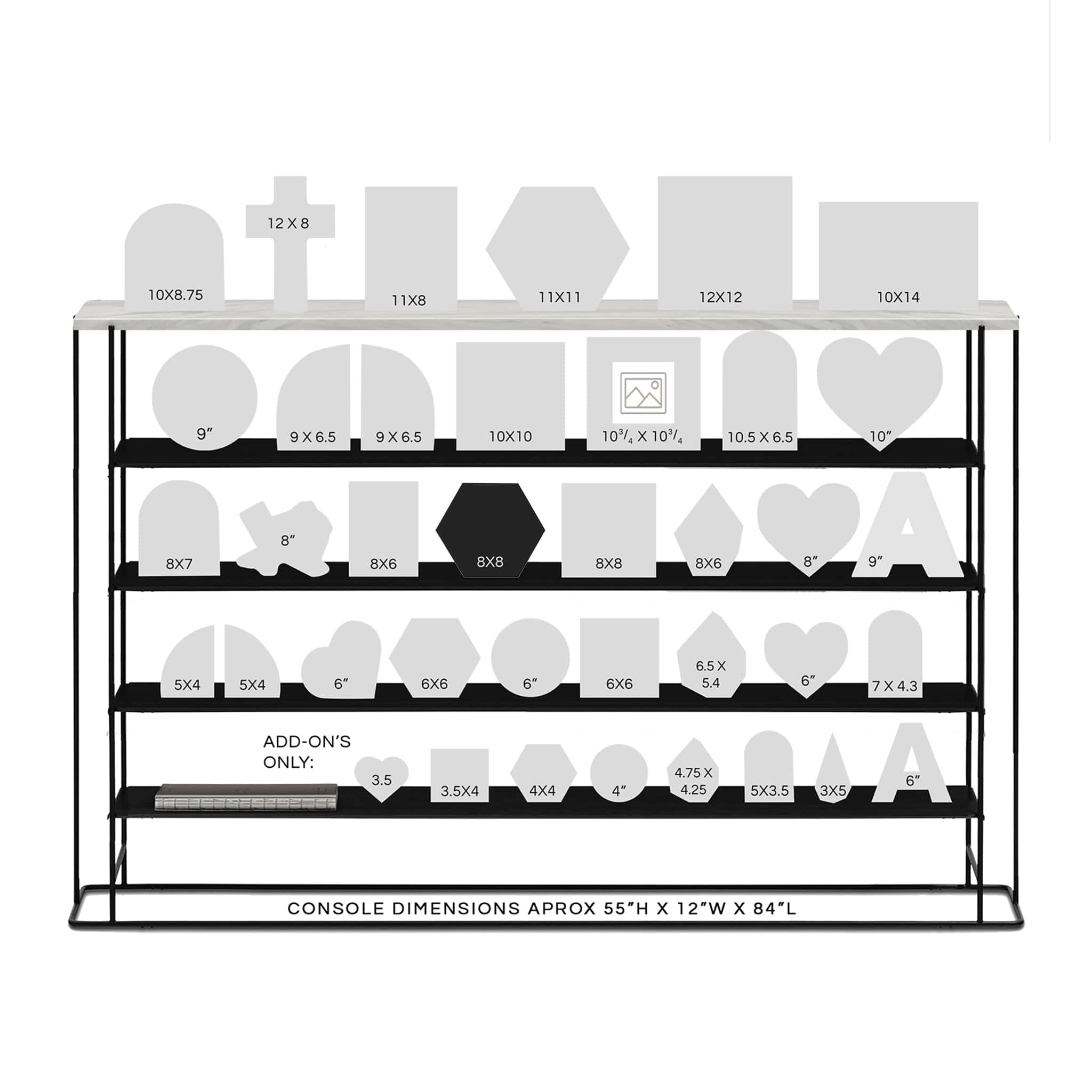 dbandrea Floral Block 8" Hexagon