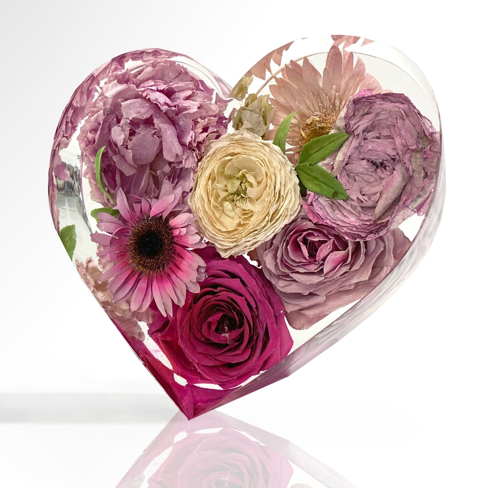 dbandrea Floral Block 8" Upright Heart