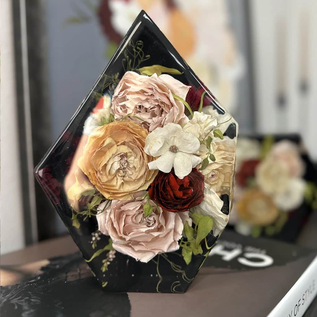 dbandrea Floral Block 8" x 6" Gem