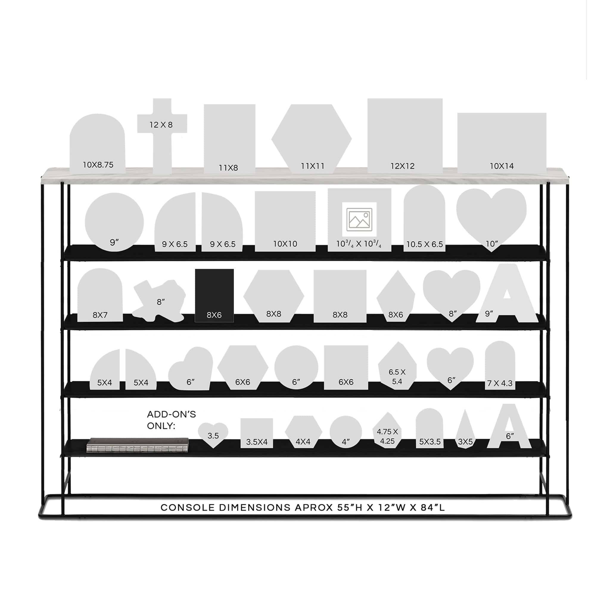 dbandrea Floral Block 8" x 6" Rectangle