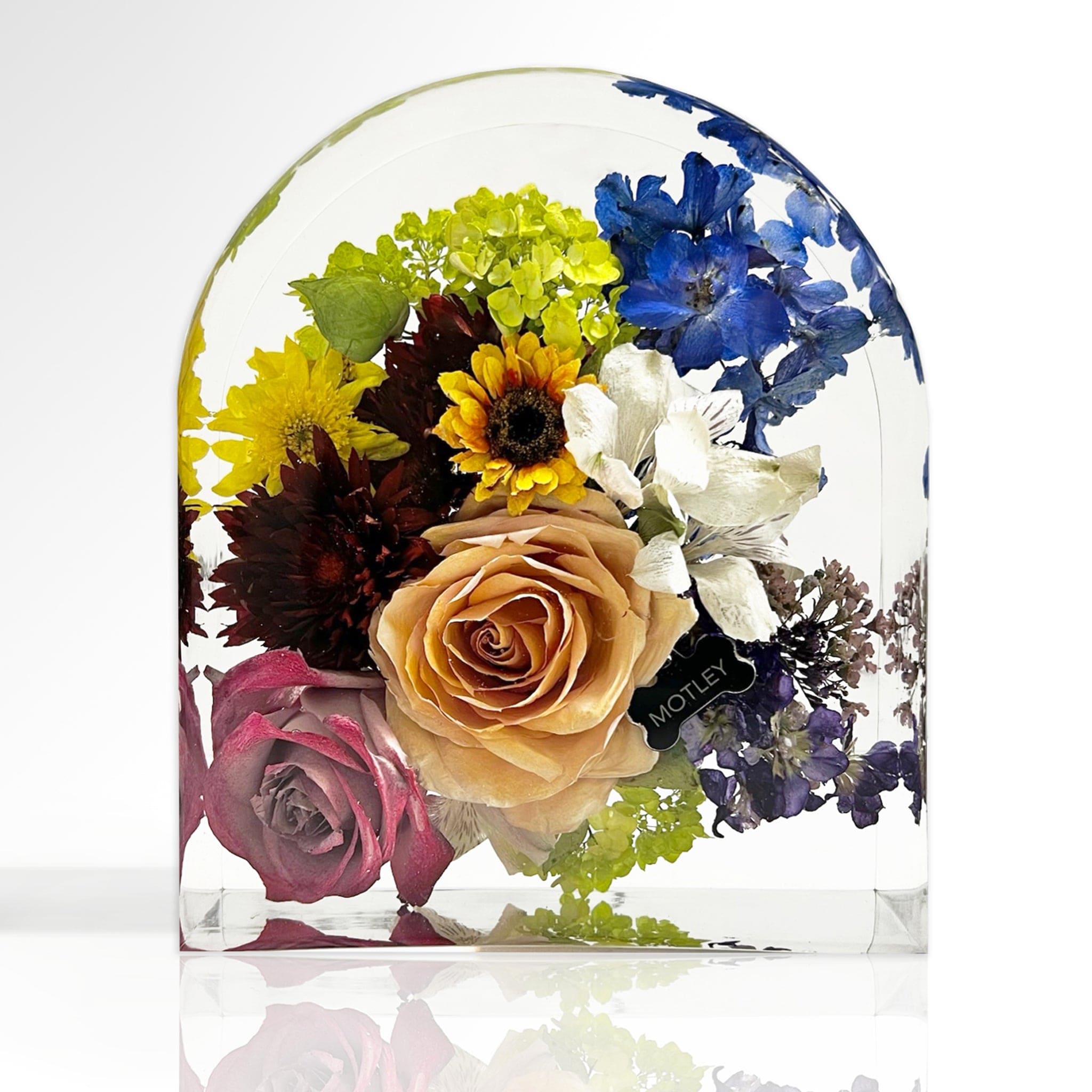 dbandrea Floral Block 8" x 7" Arch