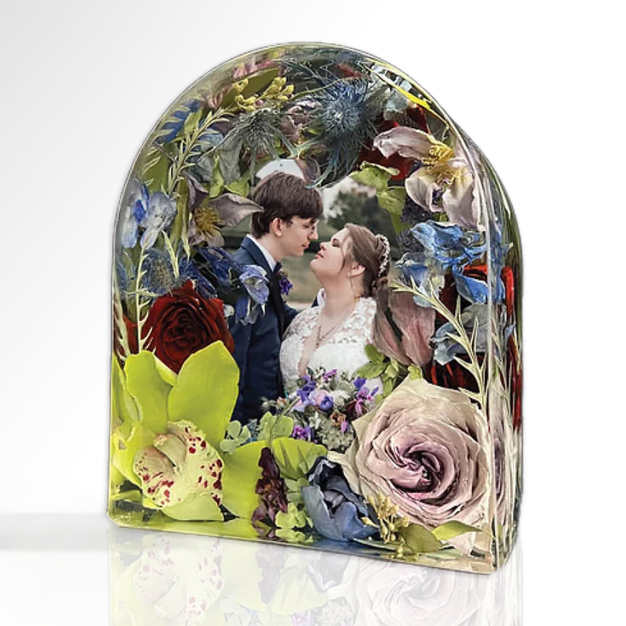 dbandrea Floral Block 8" x 7" Arch Frame