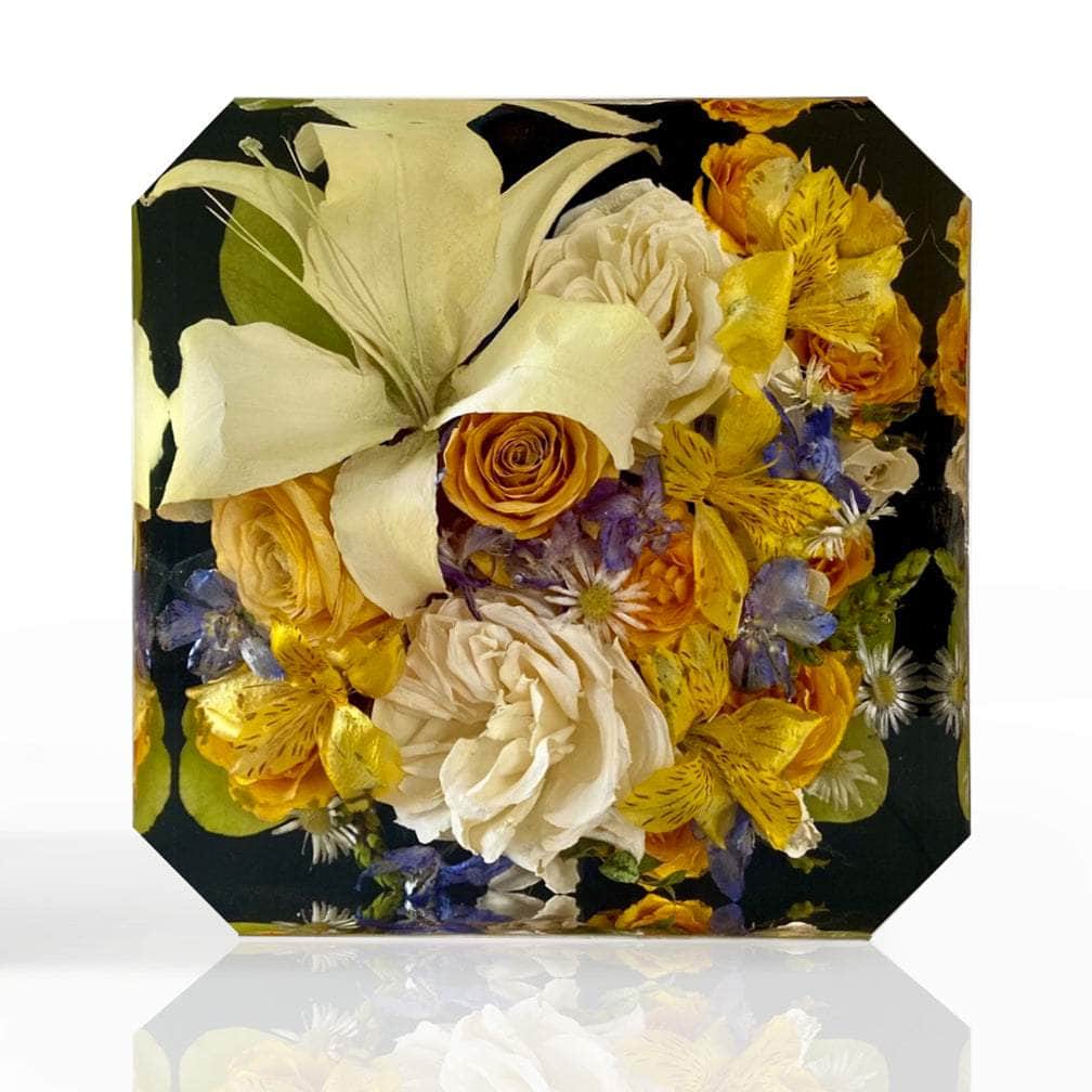 dbandrea Floral Block 8" x 8" Asscher