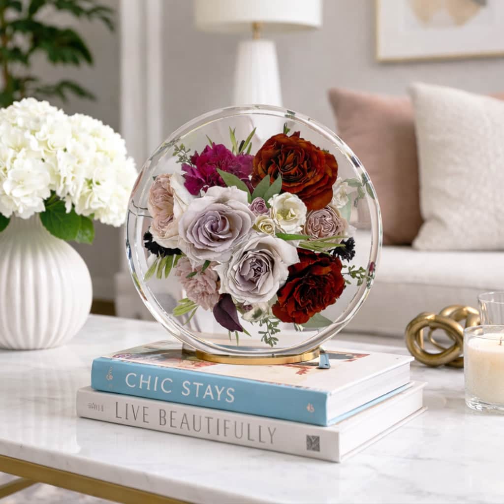 dbandrea Floral Block 9" Circle