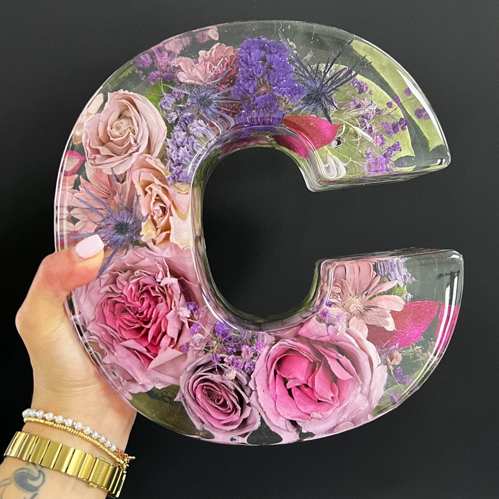 dbandrea Floral Block 9" Letter