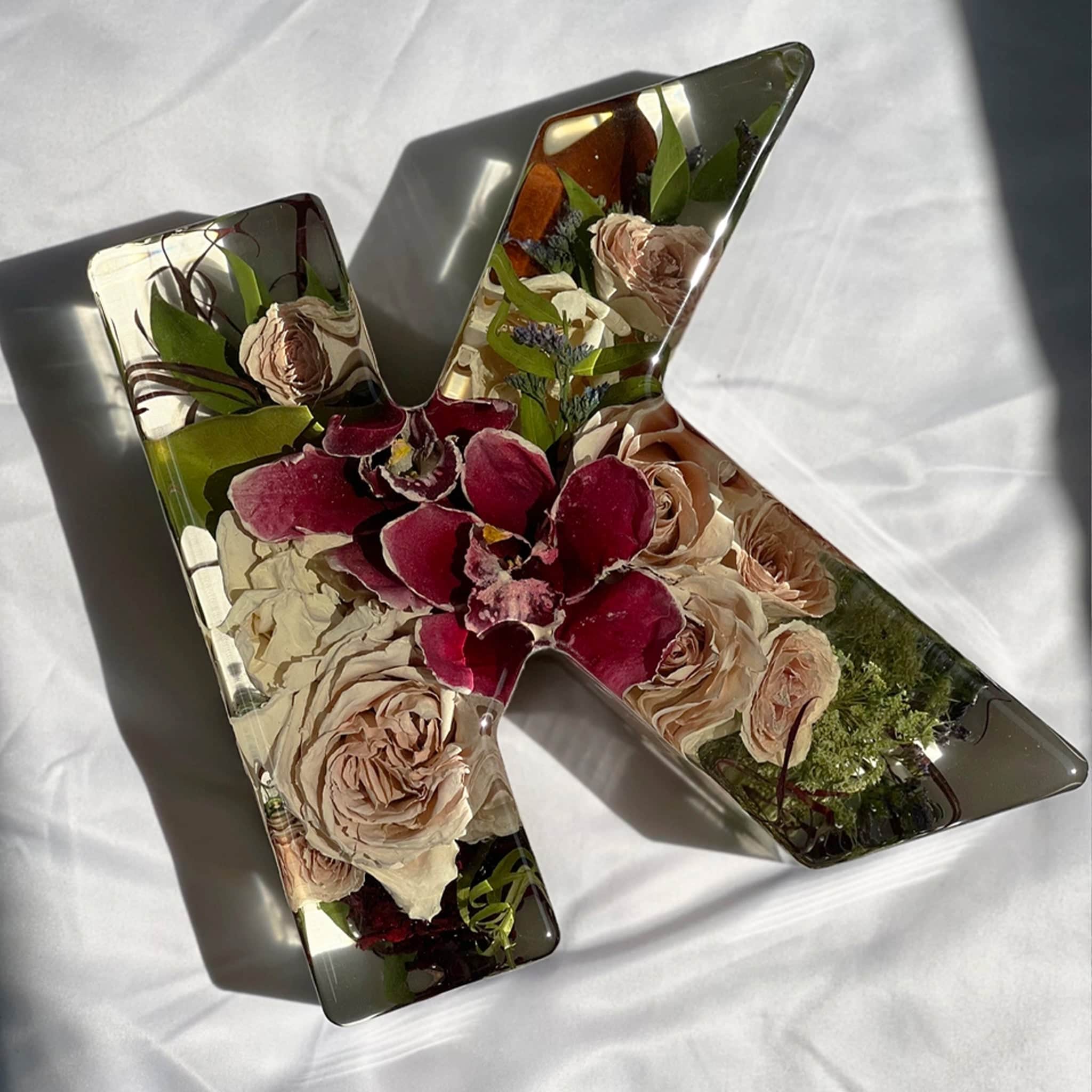 dbandrea Floral Block 9" Letter