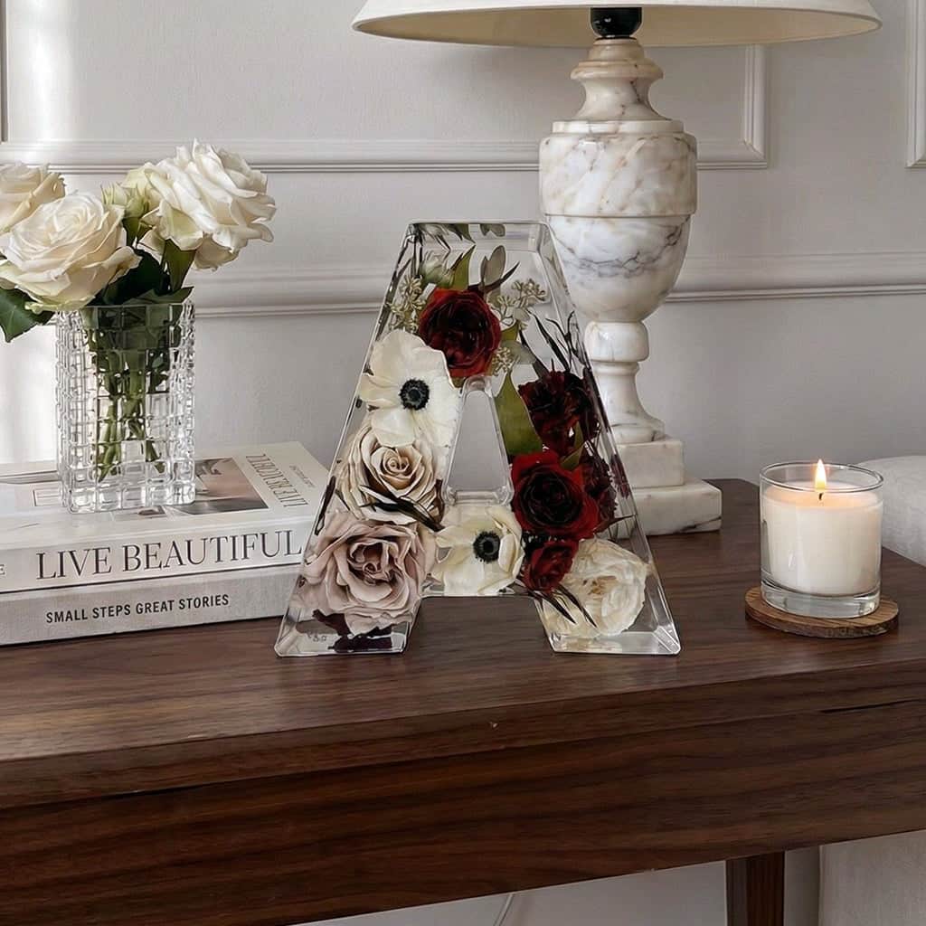 dbandrea Floral Block 9" Letter